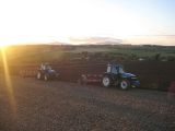 New Hollands ploughing for wheat - October 2012